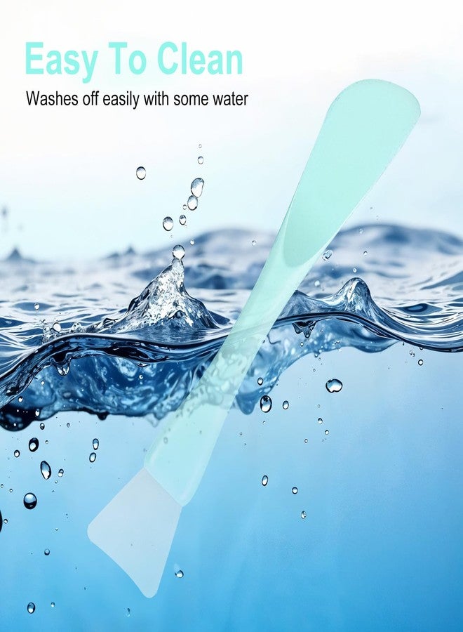 Guduling 5 Pcs Silicone Face Mask Applicator,Face Mask Spatula,Reusable Double-End Faces Masks Brush Washable Beauty Spatula Comestic Tools for Clay,Cream,Gel,and Mud Facial Masks,Soft Smoothing - Image 3